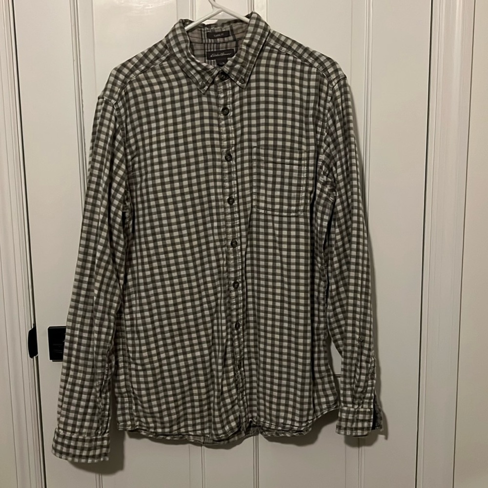 Eddie Bauer Button Up Shirt- Great Conditon- LG